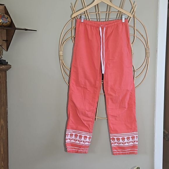 Brooks Brothers Women's Cotton Lightweight Pull On‎ Drawstring Waist Pants Sz M - Picture 1 of 15